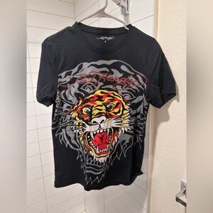 Ed Hardy • Faded Black Tiger T-shirt • Size S
